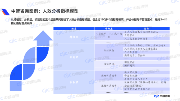 中智咨询案例:人效分析指标模型 中智咨询案例:人效分析指标模型